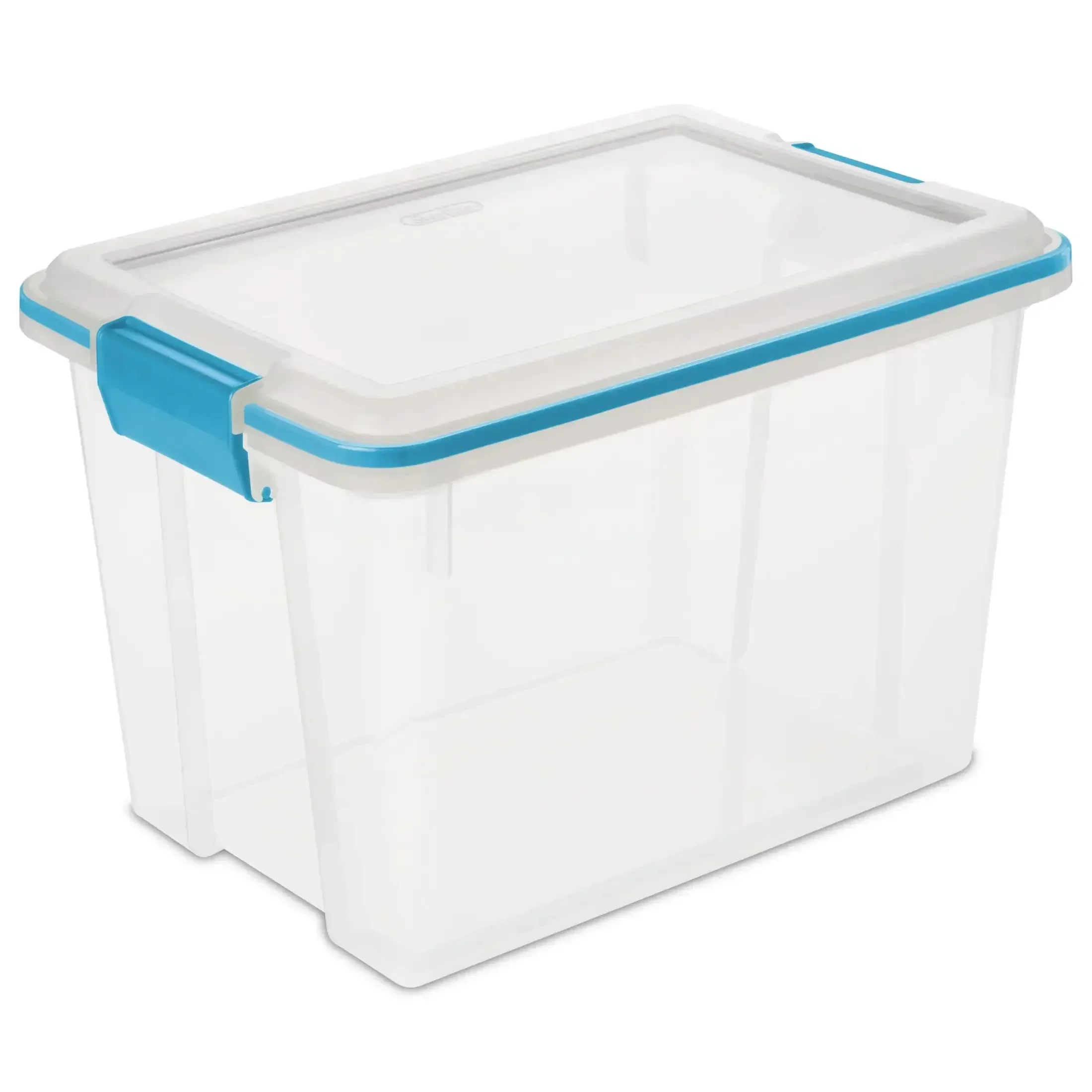 20 Quart Gasket Box, Weather-Resistant Clear Storage Bin with Lid, Blue, 6 Count
20 Quart Gasket Box, Weather-Resistant Clear Storage Bin with Lid, Blue, 6 Count