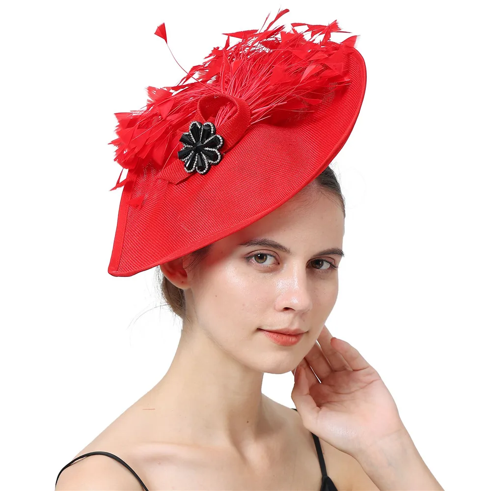 Fashion Red Fascinator Hat Hair Clip Women Wedding Chapeau Cap Formal Dress Cocktail Church Headpiece Show Hair Accessory
Fashion Red Fascinator Hat Hair Clip Women Wedding Chapeau Cap Formal Dress Cocktail Church Headpiece Show Hair Accessory