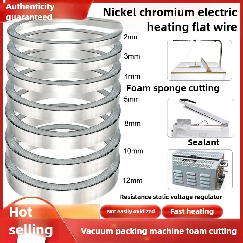 5 Meters Nickel-chromium Alloy Flat Strip Packaging Machine Nickel-chromium Alloy Heating Strip/electric Heating Wire Flat Strip
5 Meters Nickel-chromium Alloy Flat Strip Packaging Machine Nickel-chromium Alloy Heating Strip/electric Heating Wire Flat Strip