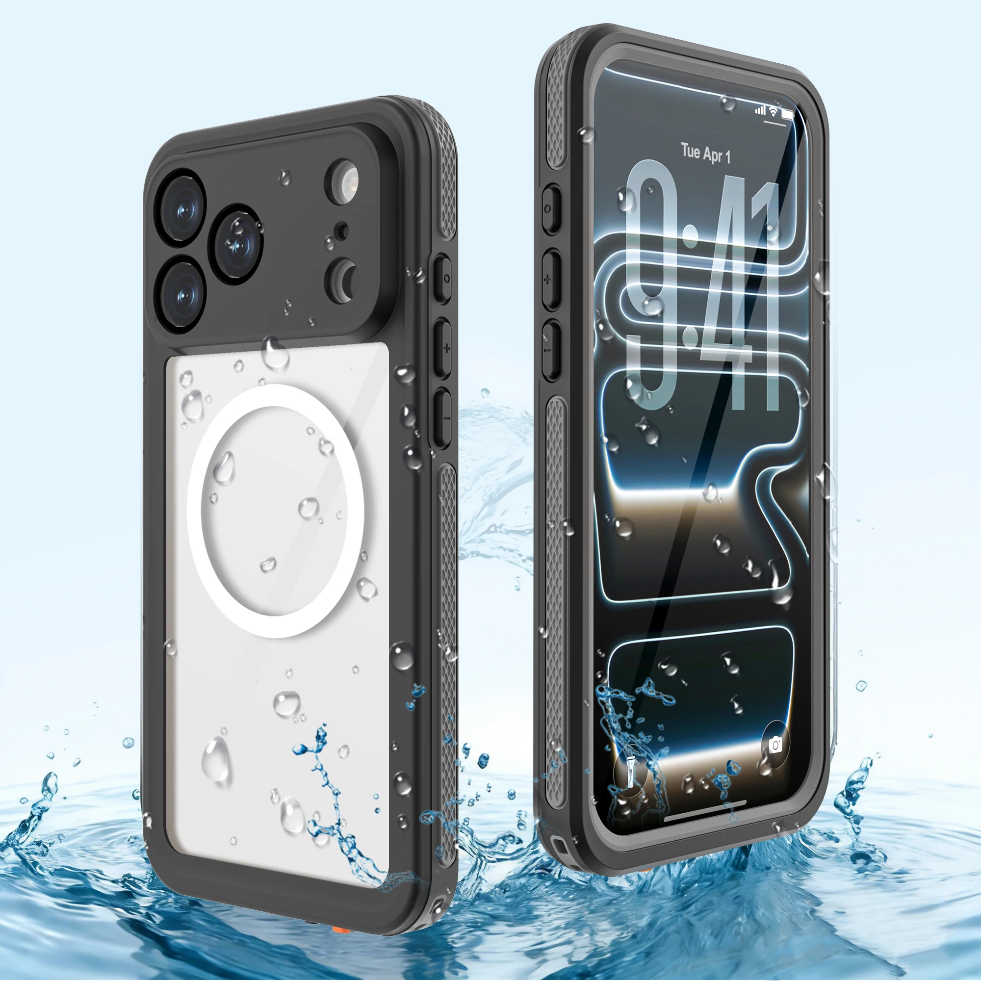 New waterproof phone case for iPhone 17 and 17 Pro Max, IP68, essential protective case for outdoor swimming, diving, and sports
New waterproof phone case for iPhone 17 and 17 Pro Max, IP68, essential protective case for outdoor swimming, diving, and sports