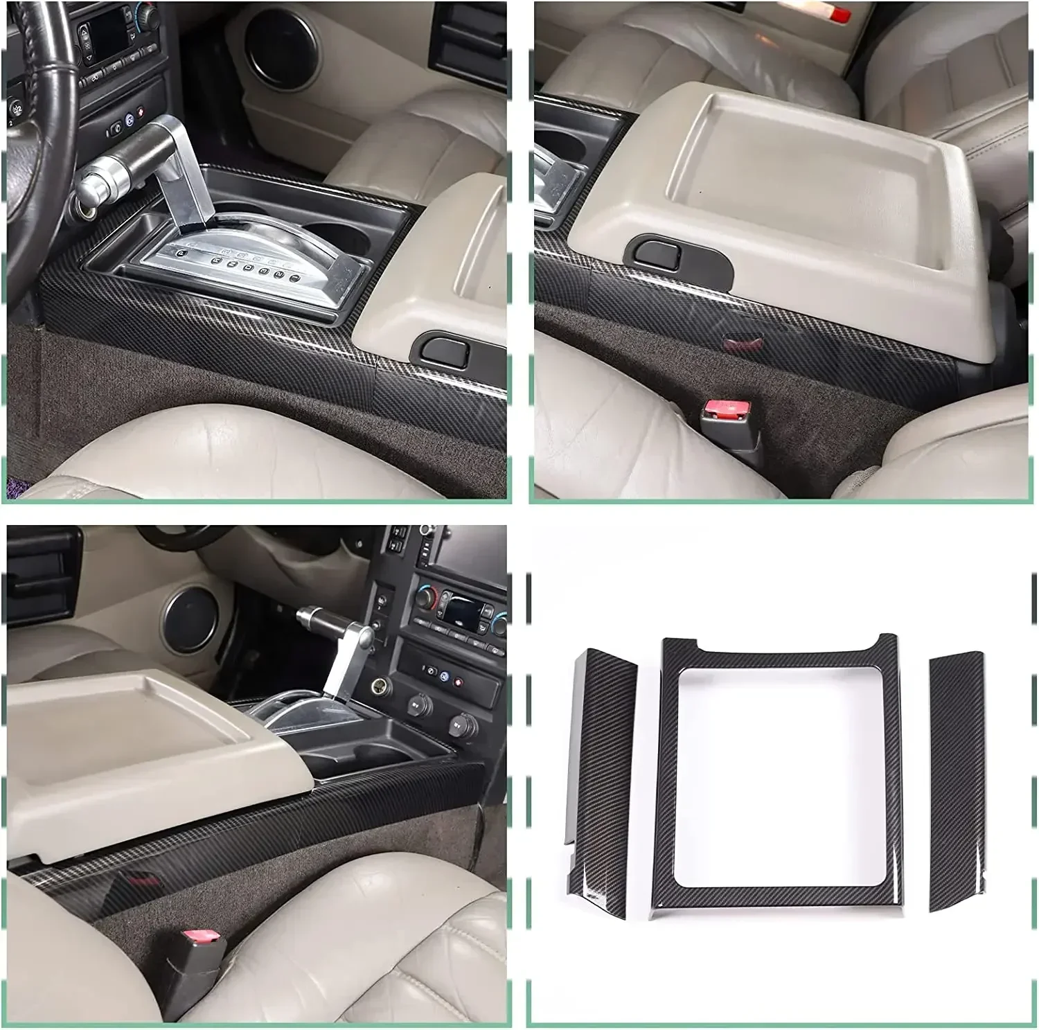 For Hummer H2 2003-2007 ABS carbon fiber car center control gearbox side air outlet mask decorative sticker car protection kit
For Hummer H2 2003-2007 ABS carbon fiber car center control gearbox side air outlet mask decorative sticker car protection kit