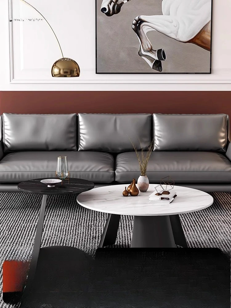 Italian minimalist slate coffee table light luxury modern living room Nordic home simple marble round coffee table creativity
Italian minimalist slate coffee table light luxury modern living room Nordic home simple marble round coffee table creativity