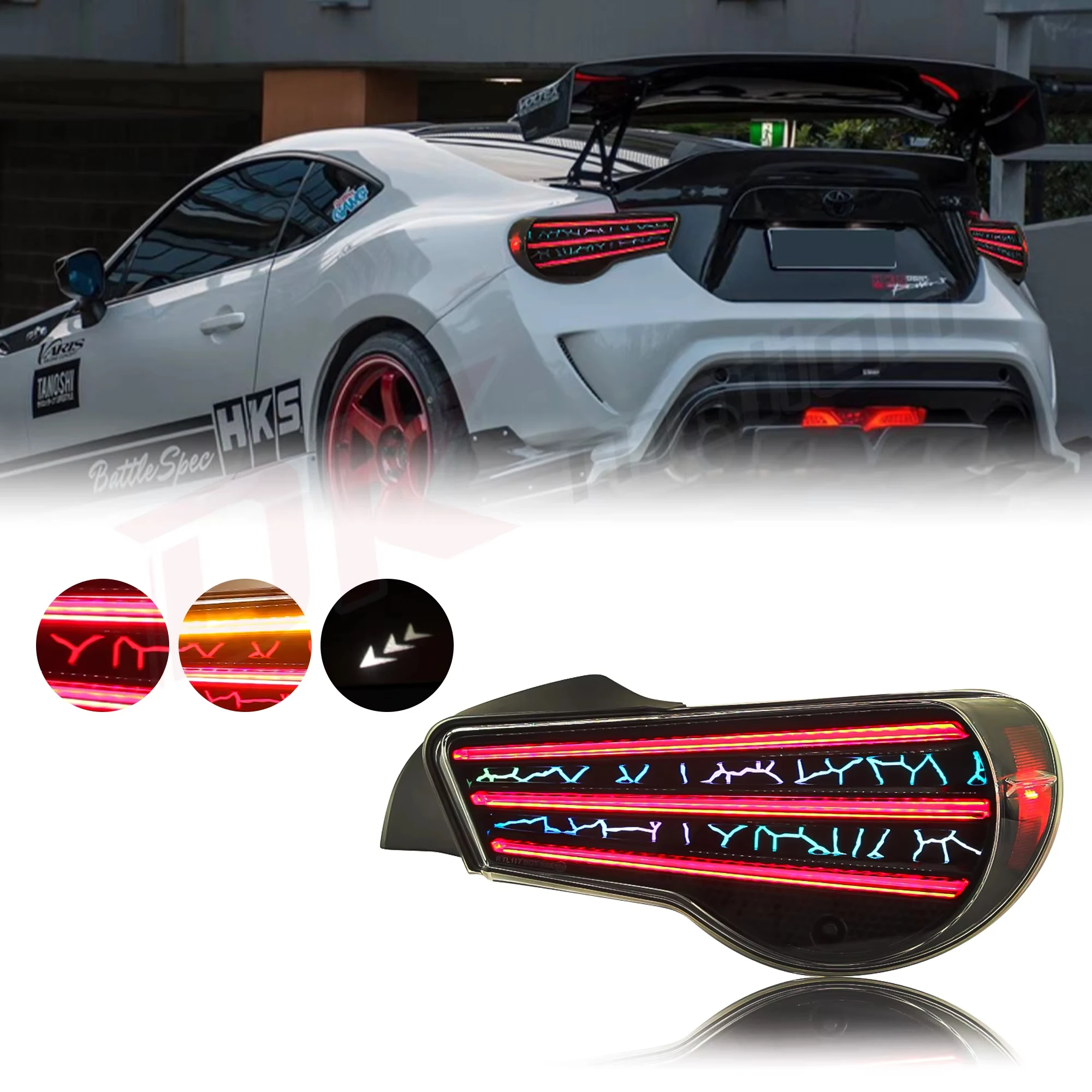 1 Pair LED Taillights For Toyota 86 GT86 2012-2020 Tail Lamps For Subaru BRZ 2013-2020 Car Rear Back Taillamps Assembly
1 Pair LED Taillights For Toyota 86 GT86 2012-2020 Tail Lamps For Subaru BRZ 2013-2020 Car Rear Back Taillamps Assembly
