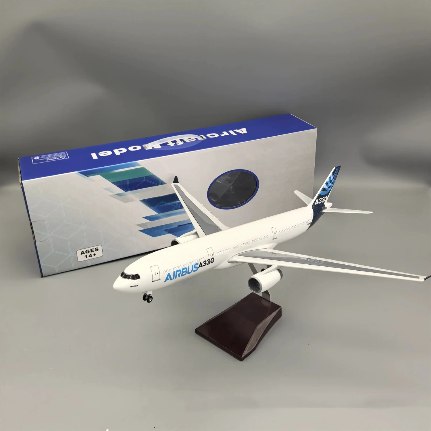 47CM Airplane Model A330-300 Prototype Airlines Resin Miniature Plane W Landing Gear Wheels Light(Touch or Sound Control)
47CM Airplane Model A330-300 Prototype Airlines Resin Miniature Plane W Landing Gear Wheels Light(Touch or Sound Control)