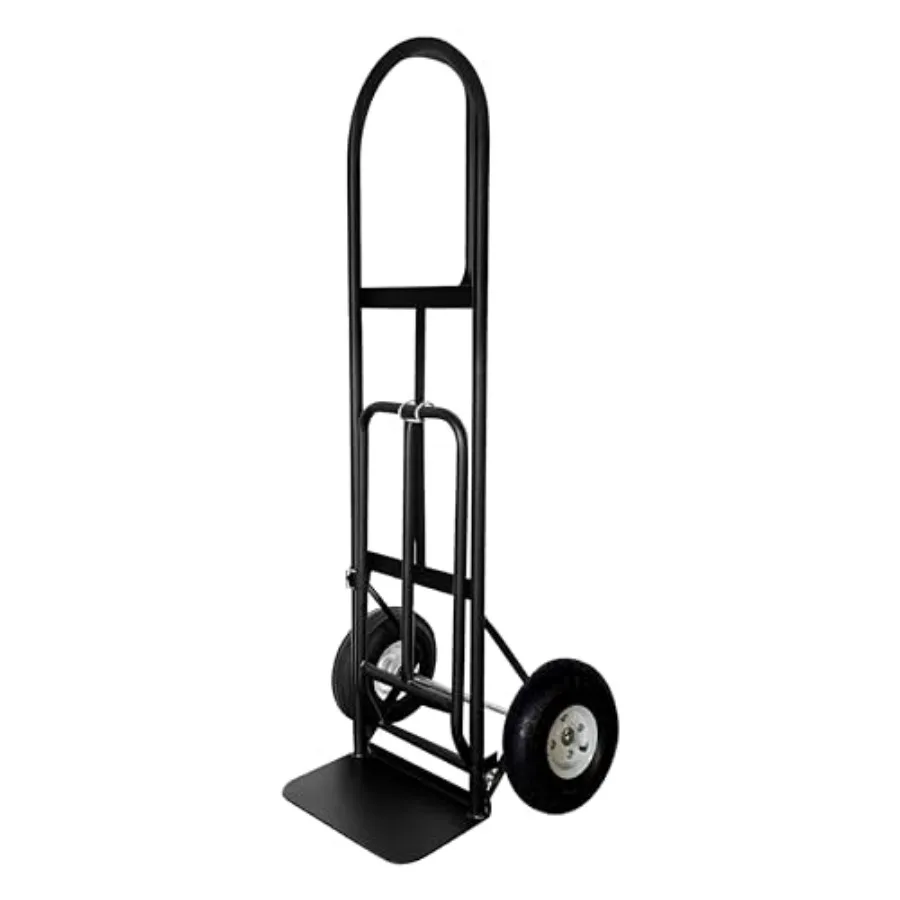 Sack Hand Truck with D Handle and 10 Pneumatic Wheels for Home and Office Use, Steel Frame, Black, Heavy-Duty Load Capacity
Sack Hand Truck with D Handle and 10 Pneumatic Wheels for Home and Office Use, Steel Frame, Black, Heavy-Duty Load Capacity