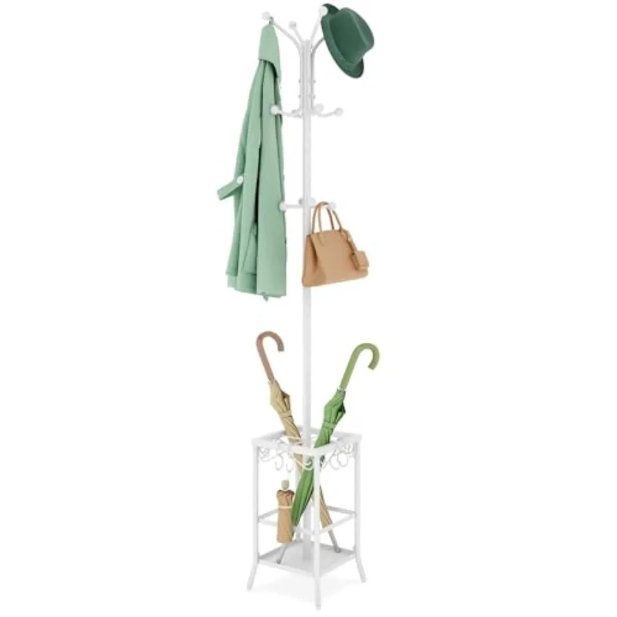 Coat Rack Freestanding Coat Tree with Umbrella Holder Metal Coat Rack Stand with 12 Hooks Standing Coat Hanger Stand Umbrella S
Coat Rack Freestanding Coat Tree with Umbrella Holder Metal Coat Rack Stand with 12 Hooks Standing Coat Hanger Stand Umbrella S
