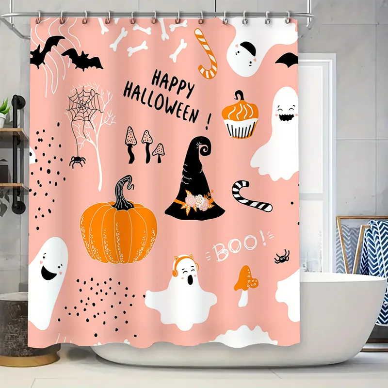 Halloween Decor Shower Curtain Halloween Party Supplies Decoration for Bathroom Waterproof Plastic Polyester Fabric Pumpkin Ghos
Halloween Decor Shower Curtain Halloween Party Supplies Decoration for Bathroom Waterproof Plastic Polyester Fabric Pumpkin Ghos