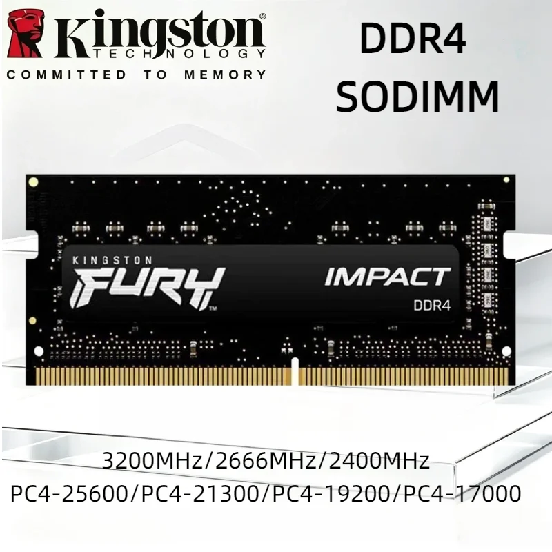 Kingston FURY Impact High Performance DDR4 Notebook RAM 2400 2666 3200MHz 8GB 16GB 32GB SODIMM PC4 Memoria
Kingston FURY Impact High Performance DDR4 Notebook RAM 2400 2666 3200MHz 8GB 16GB 32GB SODIMM PC4 Memoria