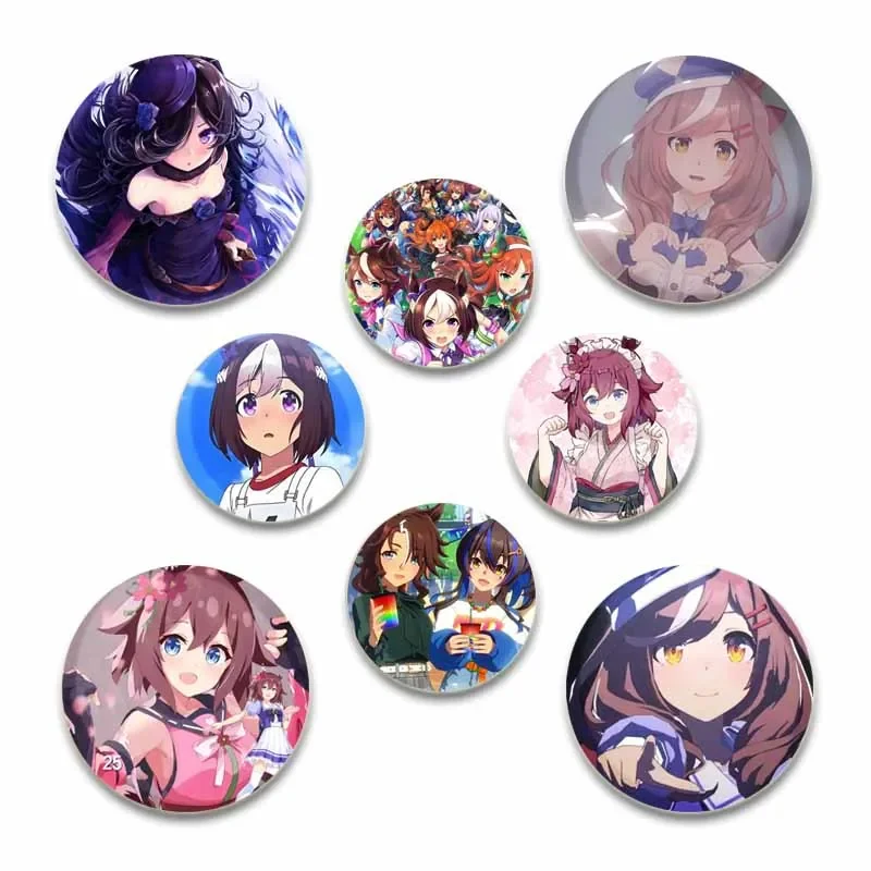 Anime Uma Musume Pretty Derby Character Pin Cartoon Badge Snap-in Pins Brooches for Clothes Decoration Jewelry Accessories Gifts
Anime Uma Musume Pretty Derby Character Pin Cartoon Badge Snap-in Pins Brooches for Clothes Decoration Jewelry Accessories Gifts