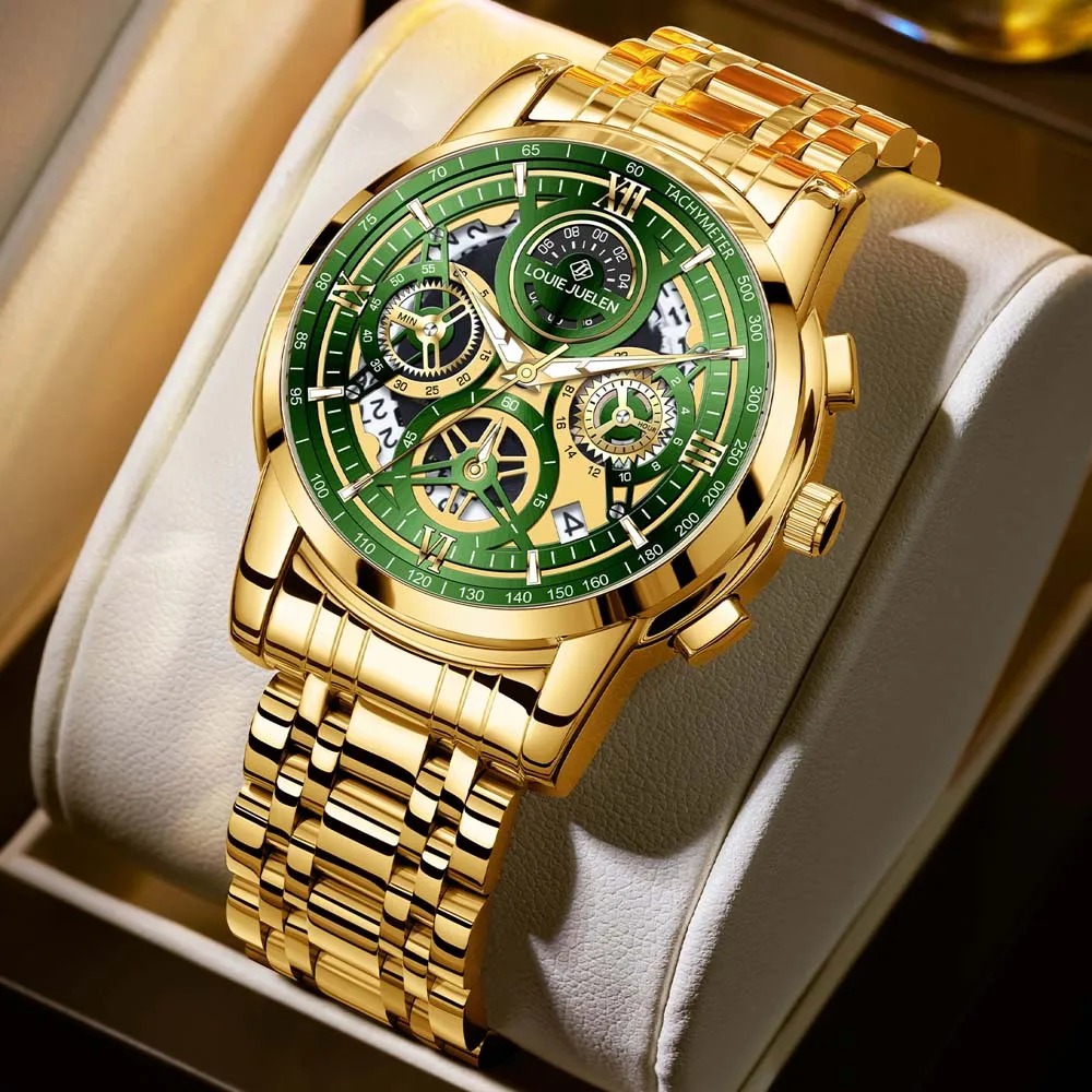 LOUIE JUELEN New Multifunction Men's Watch Skeleton Design Stylish Business Multifunction Quartz Watch relojes para hombres
LOUIE JUELEN New Multifunction Men's Watch Skeleton Design Stylish Business Multifunction Quartz Watch relojes para hombres