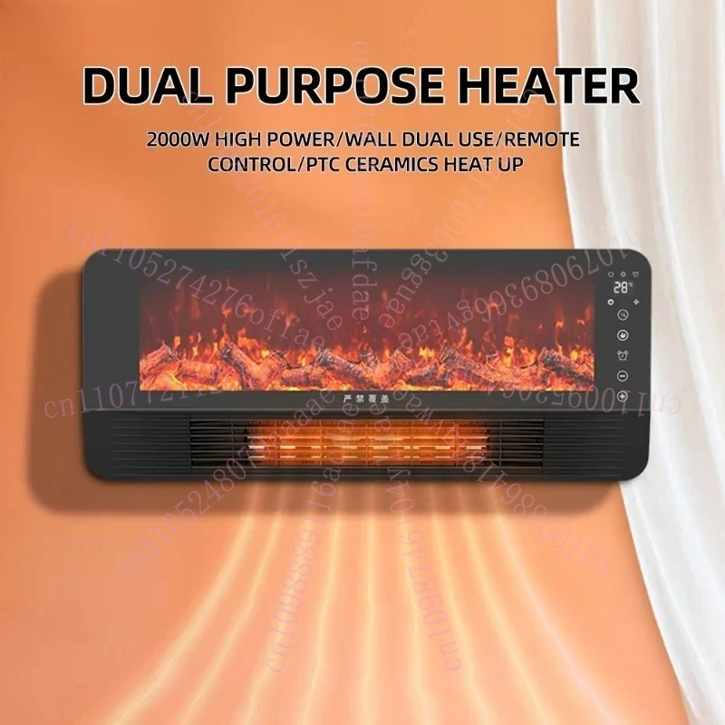 Wall-Mounted Electric Fireplace Simulation Flame Heater Remote Control Household Heat Warm Fan Calentadores Electricos De Hogar
Wall-Mounted Electric Fireplace Simulation Flame Heater Remote Control Household Heat Warm Fan Calentadores Electricos De Hogar