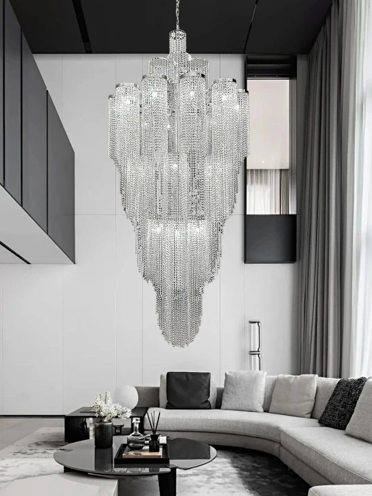 Villa High-ceiling Room Decoration Large Crystal Pendant Light Gold 2025 Lobby Duplex Stairwell Hanglamp Lampa Lustres
Villa High-ceiling Room Decoration Large Crystal Pendant Light Gold 2025 Lobby Duplex Stairwell Hanglamp Lampa Lustres