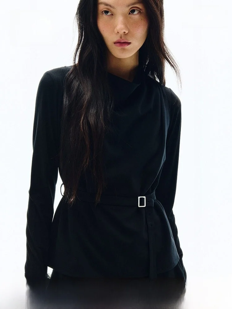 H&M Women's Slim Fit round Ne T-irt Spring 2026 Belted Svel Commute Casual Sle Polyester Blend High Collar Top
H&M Women's Slim Fit round Ne T-irt Spring 2026 Belted Svel Commute Casual Sle Polyester Blend High Collar Top