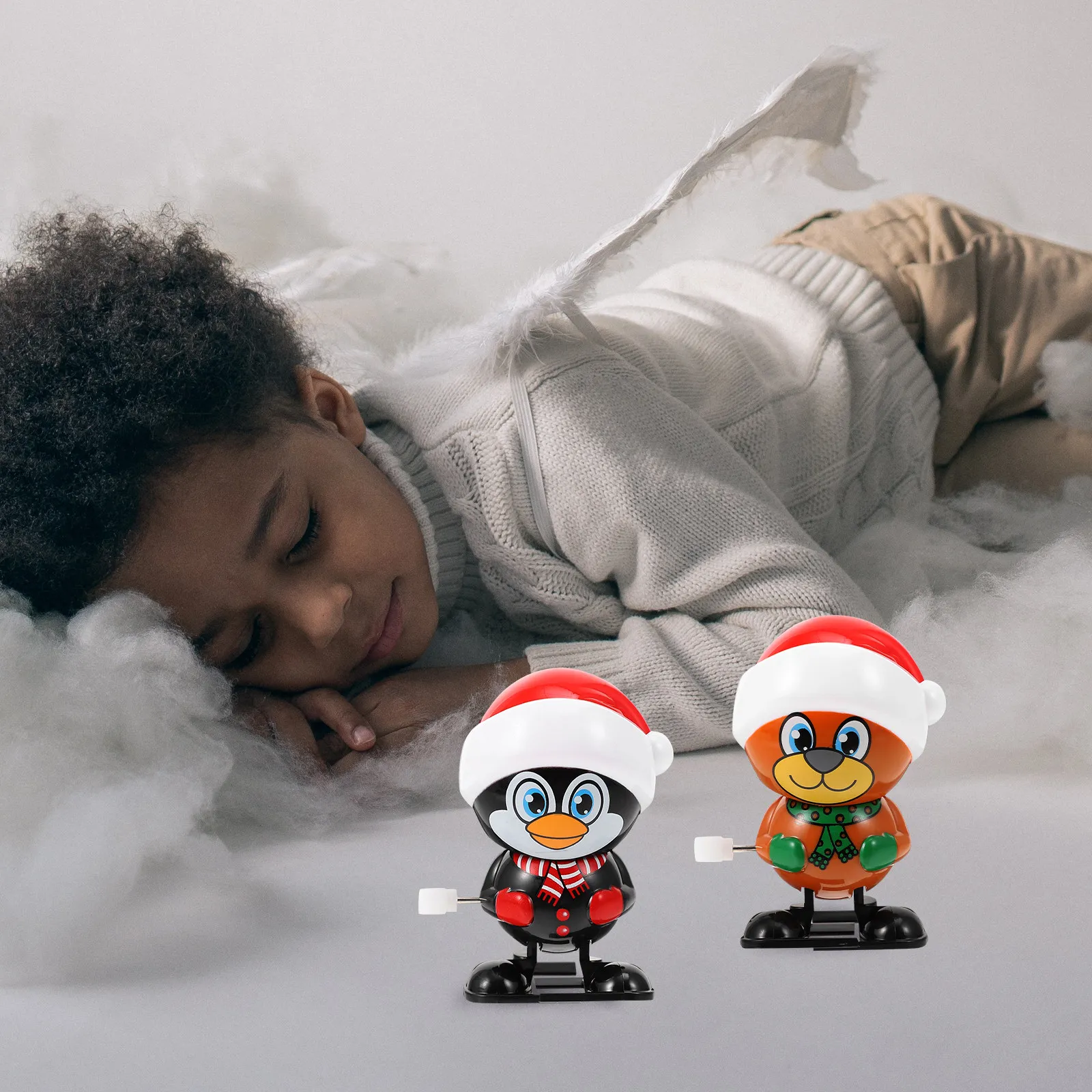 4Pcs Christmas Wind-Up Clockwork Plaything Lovely Cartoon Style Funny Kids Xmas Party Entertainment Clockwork Toy
4Pcs Christmas Wind-Up Clockwork Plaything Lovely Cartoon Style Funny Kids Xmas Party Entertainment Clockwork Toy