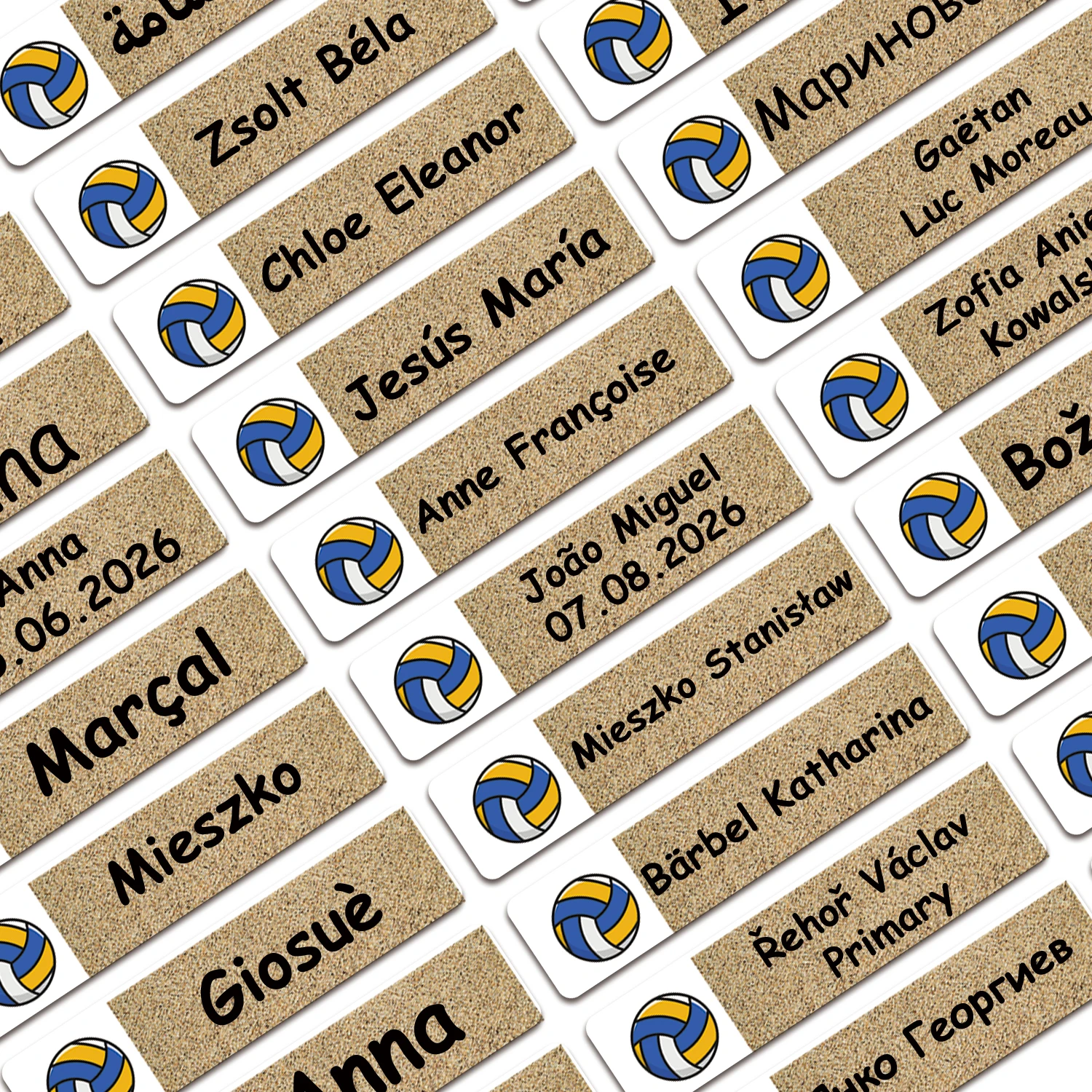 80/160/240pcs Personalized Name Stickers Custom Waterproof Labels Stick on Tag Kids Teacher Parents School Daycare - Volleyball
80/160/240pcs Personalized Name Stickers Custom Waterproof Labels Stick on Tag Kids Teacher Parents School Daycare - Volleyball