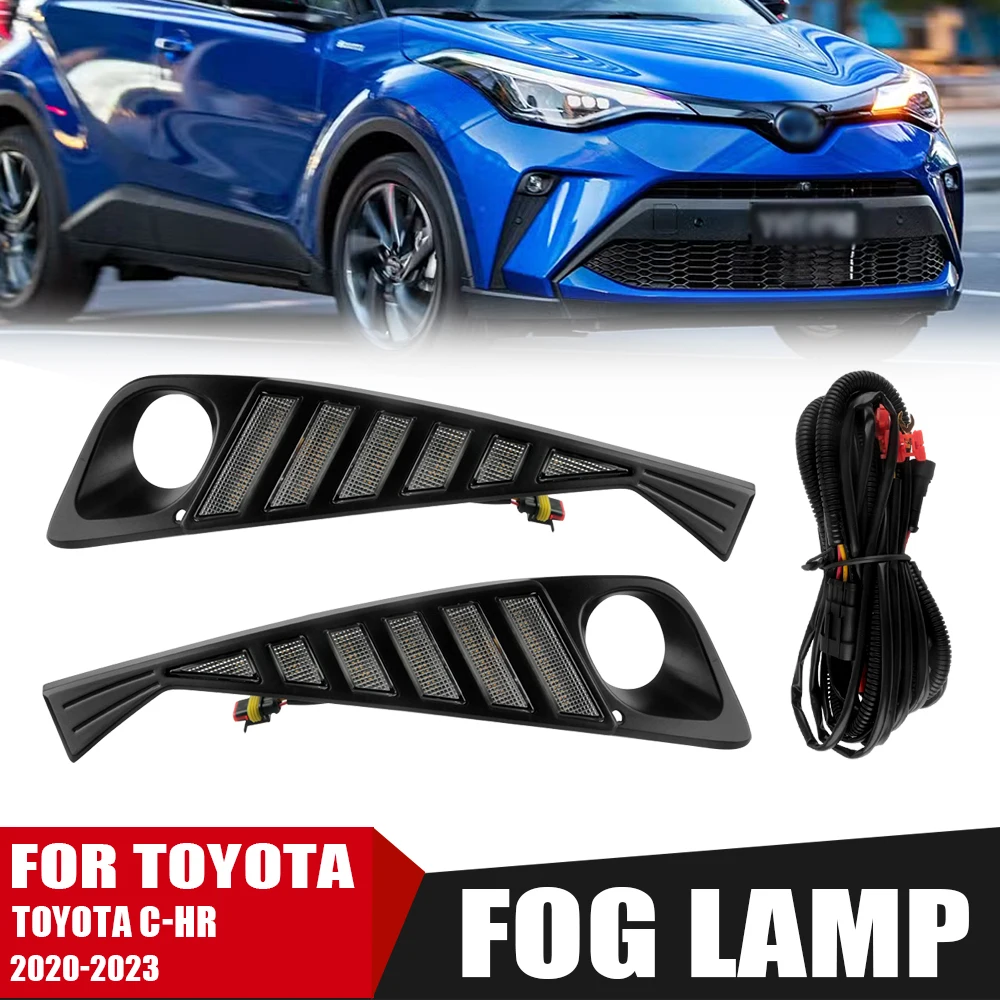 Светодиодные DRL для Toyota CHR 2020 2021 2023, дневные ходовые огни, фары, белый, желтый, указатель поворота, жгут проводов, комплект кузова автомобиля
Светодиодные DRL для Toyota CHR 2020 2021 2023, дневные ходовые огни, фары, белый, желтый, указатель поворота, жгут проводов, комплект кузова автомобиля