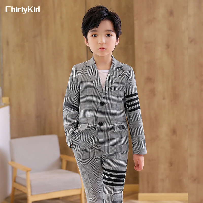 Boys Tuxedos Suit Jacket Pant Formal Dress Kids Plaid Blazer School Uniforms Clothes Sets Child Toddler Gentlemen Costume Outfit
Boys Tuxedos Suit Jacket Pant Formal Dress Kids Plaid Blazer School Uniforms Clothes Sets Child Toddler Gentlemen Costume Outfit