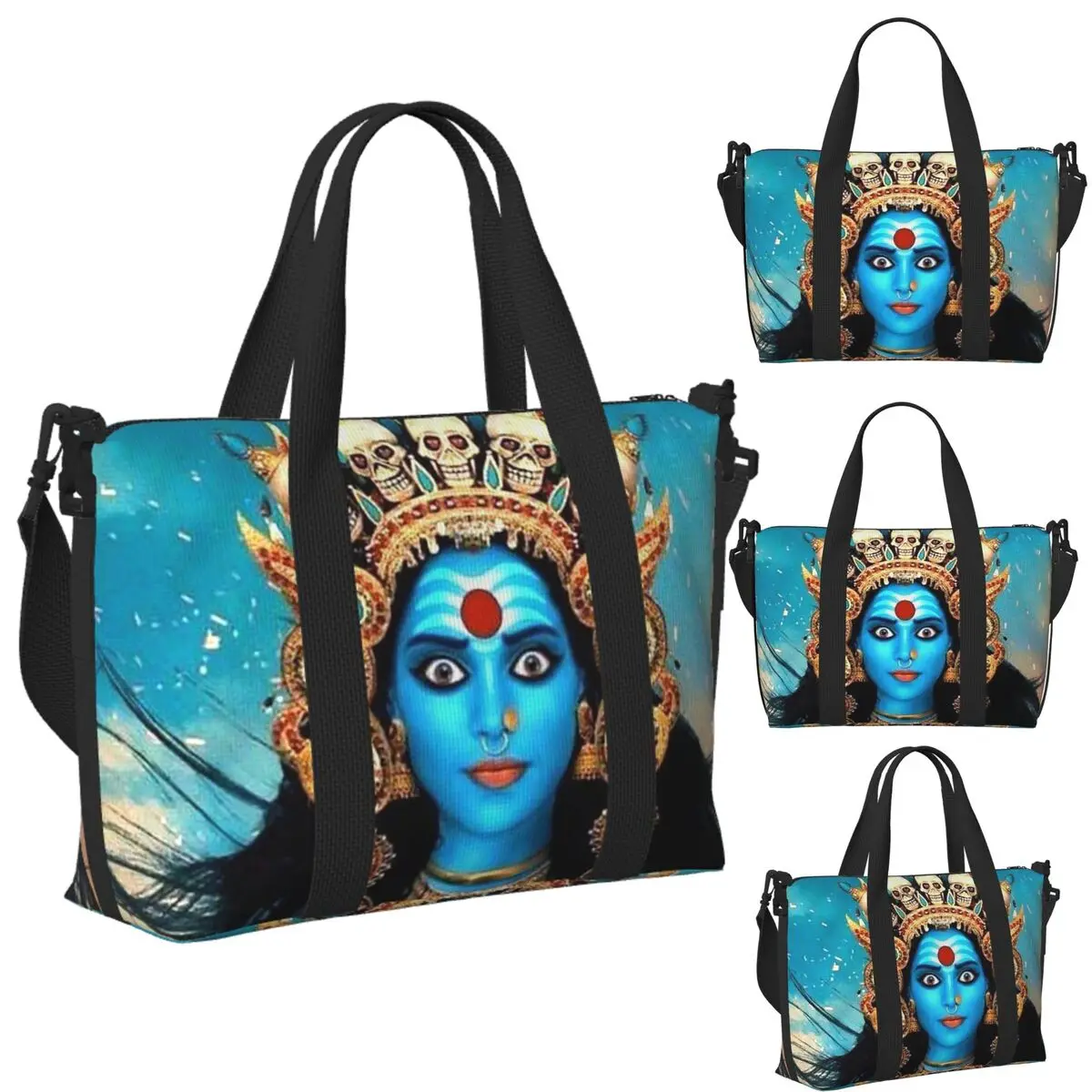 Custom Cosmic Kali Ma - Hindu Goddess Of Destruction Beach Travel Bag Tote Bags for Gym Yoga Women Shopping Duffle Shoulder Bag
Custom Cosmic Kali Ma - Hindu Goddess Of Destruction Beach Travel Bag Tote Bags for Gym Yoga Women Shopping Duffle Shoulder Bag