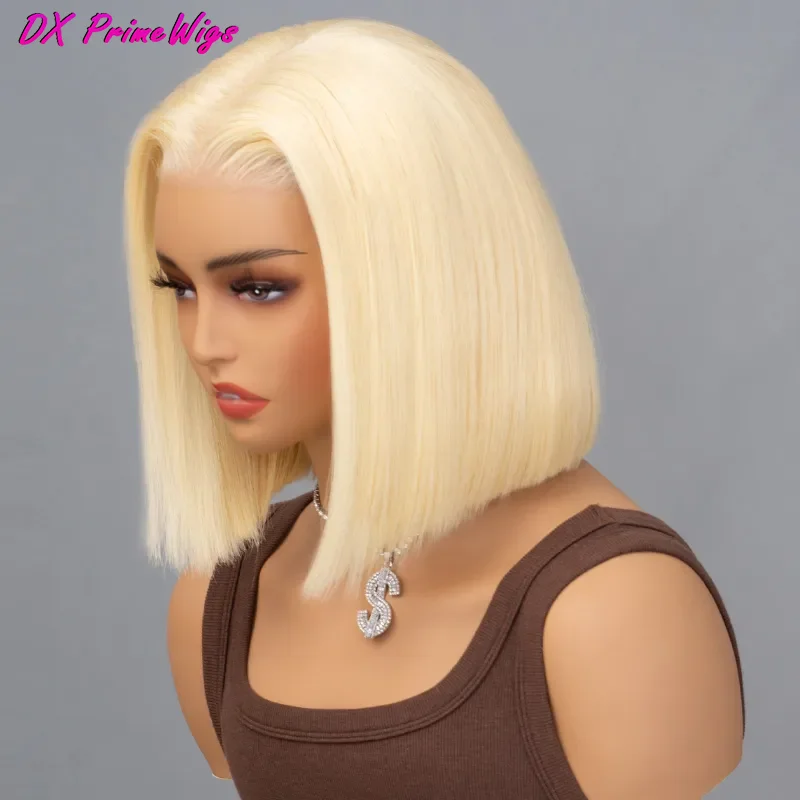 200% Density Blonde 13x4 Straight Lace Frontal Bob Wig Silky #613 Blonde Color Pre Plucked With Baby Hair 100% Human Hair Wigs
200% Density Blonde 13x4 Straight Lace Frontal Bob Wig Silky #613 Blonde Color Pre Plucked With Baby Hair 100% Human Hair Wigs