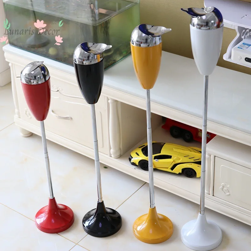 Household metal ashtray creative anti-fly ash toilet lift telescopic floor ashtray with cover
Household metal ashtray creative anti-fly ash toilet lift telescopic floor ashtray with cover