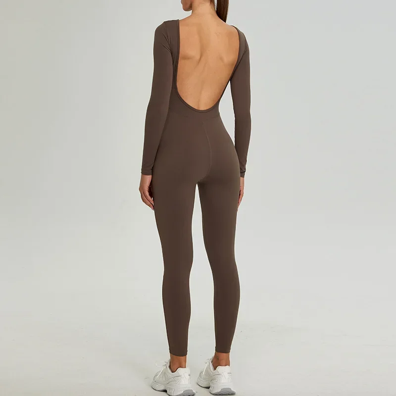 One-piece Sport Yoga Jumpsuit Long Sleeve Hollow Out Big U-back Backless Bodycon Women Fitness Gym Workout Clothes Sportwear
One-piece Sport Yoga Jumpsuit Long Sleeve Hollow Out Big U-back Backless Bodycon Women Fitness Gym Workout Clothes Sportwear