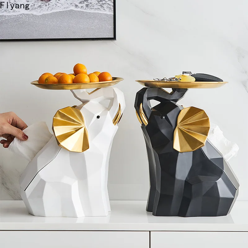 Nordic style creative elephant key storage ornaments into the home imported porch decor tray living room coffee table tissue box
Nordic style creative elephant key storage ornaments into the home imported porch decor tray living room coffee table tissue box