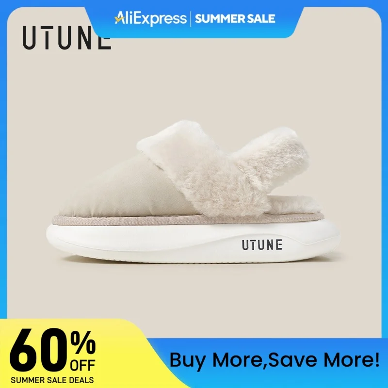 UTUNE Women’s 5cm Height-Increasing Waterproof Thick Plush Slippers with Stretchable Adjustable Heel EVA Winter Home Shoes
UTUNE Women’s 5cm Height-Increasing Waterproof Thick Plush Slippers with Stretchable Adjustable Heel EVA Winter Home Shoes