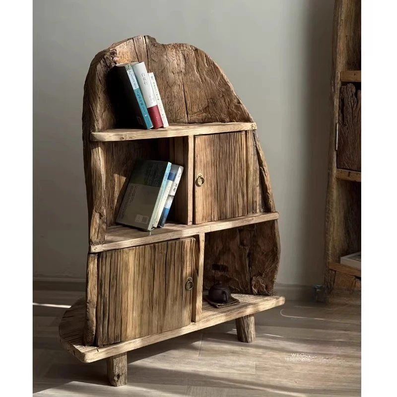 Solid wood floor-to-ceiling bookcase, tea room, household storage shelf, pastoral partition, bookshelf, tea, red wine, logs
Solid wood floor-to-ceiling bookcase, tea room, household storage shelf, pastoral partition, bookshelf, tea, red wine, logs