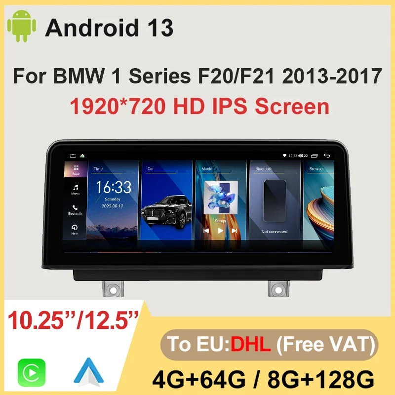 Android 13 Navigation 10.25" For BMW 1 Series F20 F21 2013-2017 13 Car Multimedia Player GPS Radio IPS Screen Video Carplay Auto
Android 13 Navigation 10.25" For BMW 1 Series F20 F21 2013-2017 13 Car Multimedia Player GPS Radio IPS Screen Video Carplay Auto