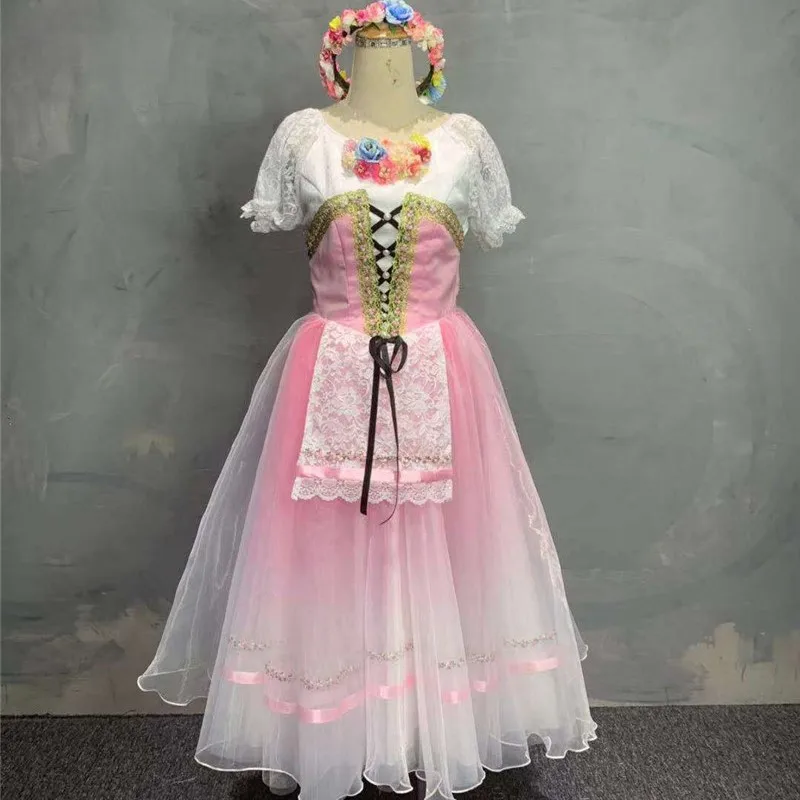 High Quality Girls Long Performance Wear Dress Professional Pink Romantic Tutu
High Quality Girls Long Performance Wear Dress Professional Pink Romantic Tutu