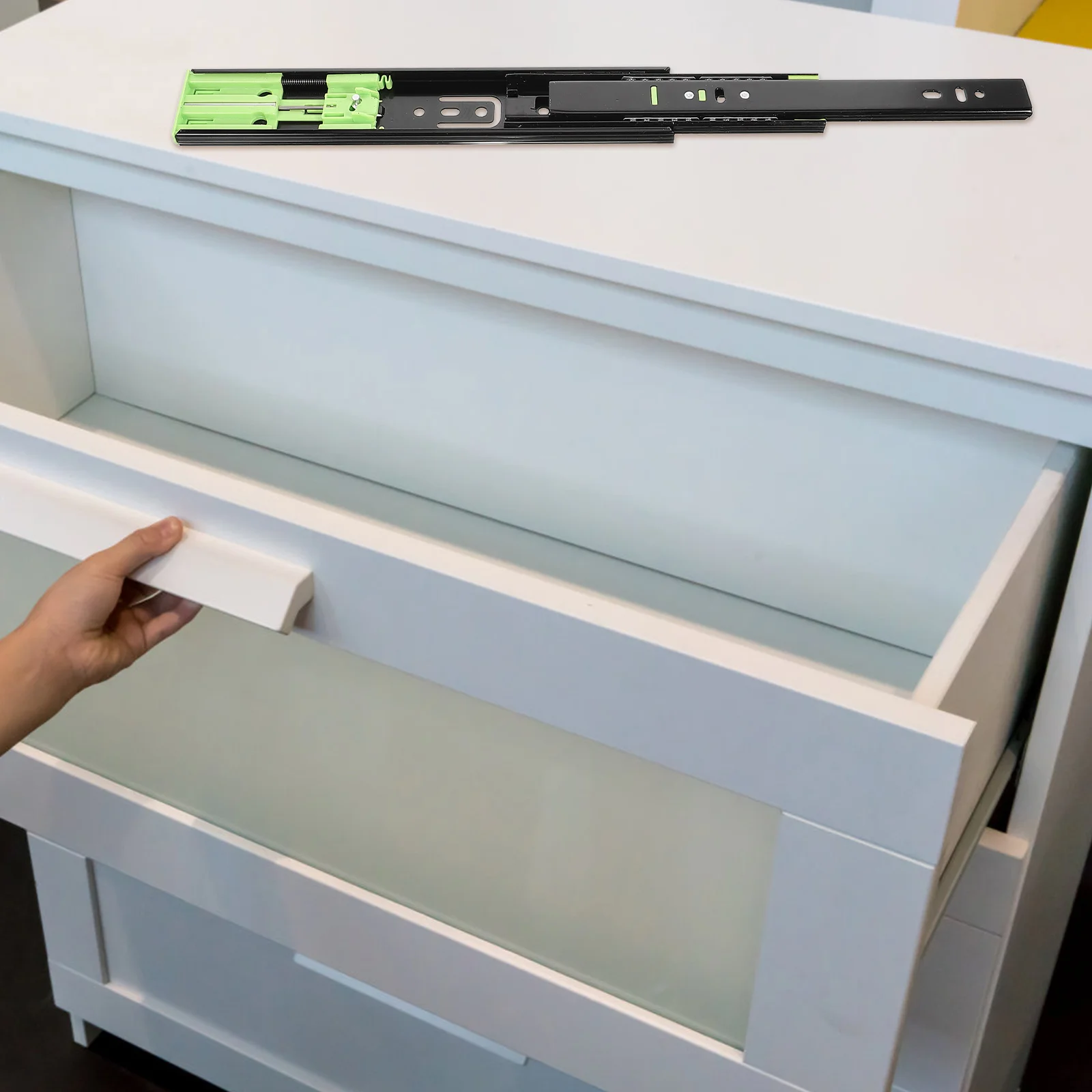 2 Buffered 3 section Damping Slide Rails 10 inch Full Extension Stainless Steel Drawer Slides Wide Thick Silent Side Mount Glide 
2 Buffered 3 section Damping Slide Rails 10 inch Full Extension Stainless Steel Drawer Slides Wide Thick Silent Side Mount Glide