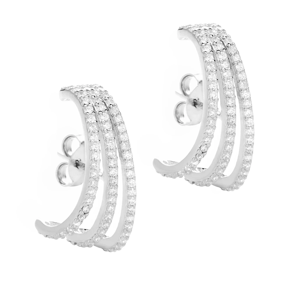 Slovecabin 100% 925 Sterling Silver Three Zircon Stud Earring Large Rock Punk Unique CZ Crystal Luxury 2020 Statement Jewelry
Slovecabin 100% 925 Sterling Silver Three Zircon Stud Earring Large Rock Punk Unique CZ Crystal Luxury 2020 Statement Jewelry