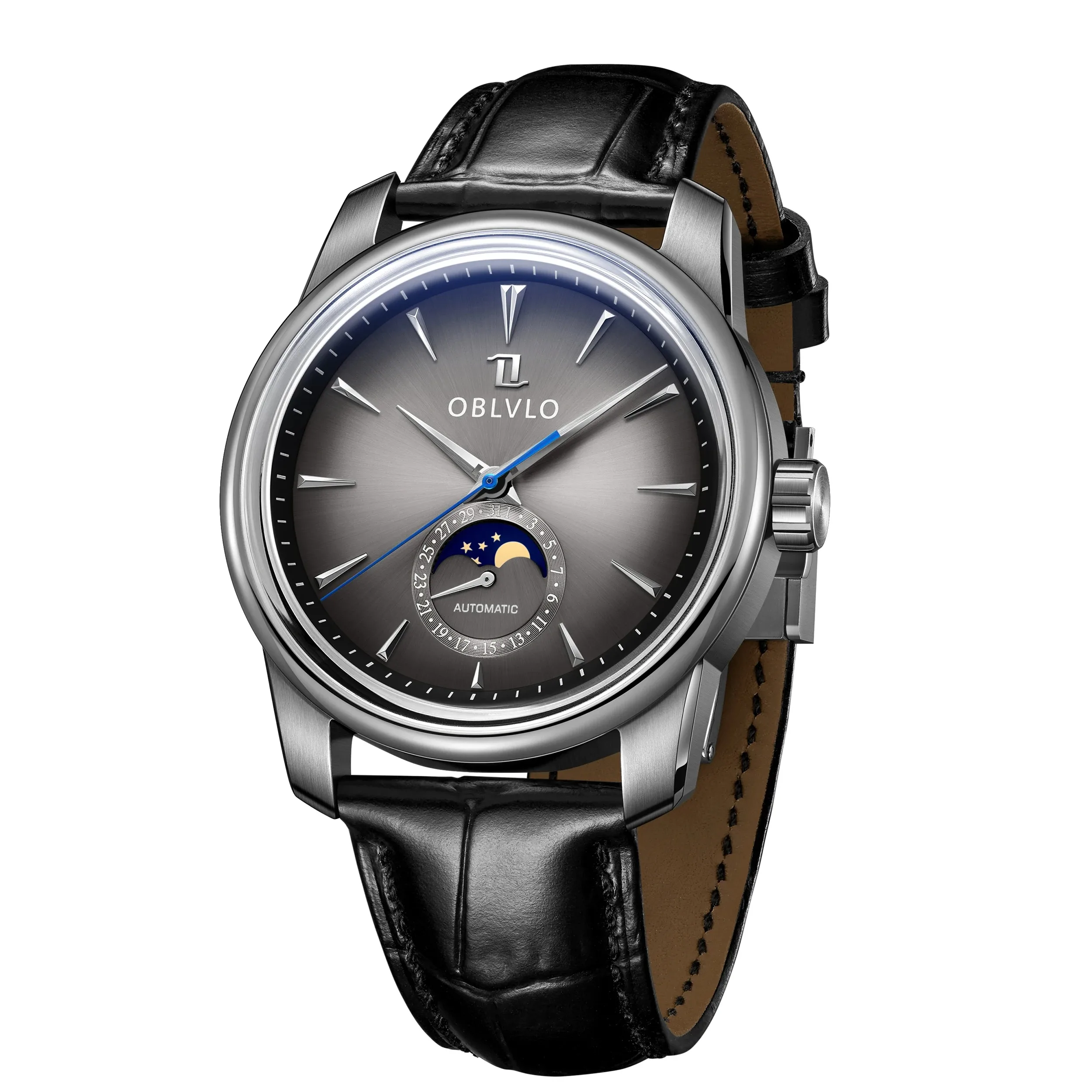 OBLVLO Men Automatic Watch 42MM Moon Phase Mechanical Wristwatch Waterproof Sapphire Luminous
OBLVLO Men Automatic Watch 42MM Moon Phase Mechanical Wristwatch Waterproof Sapphire Luminous