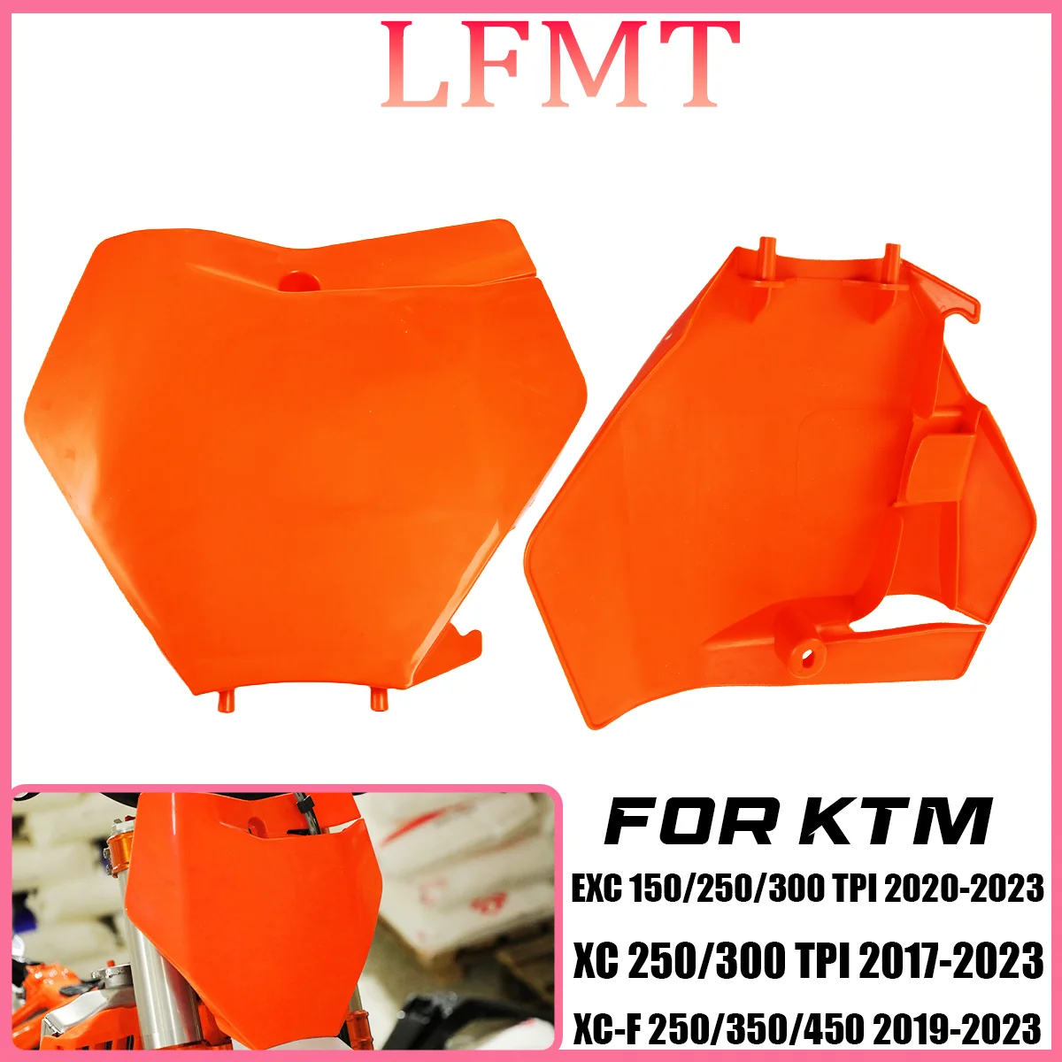 Motorcycle Front Number Plate Plastic Cover For KTM SX SX-F XC XC-F 125-450 2016-2017 Motocross Enduro Dirt Pit Bike Accessories
Motorcycle Front Number Plate Plastic Cover For KTM SX SX-F XC XC-F 125-450 2016-2017 Motocross Enduro Dirt Pit Bike Accessories