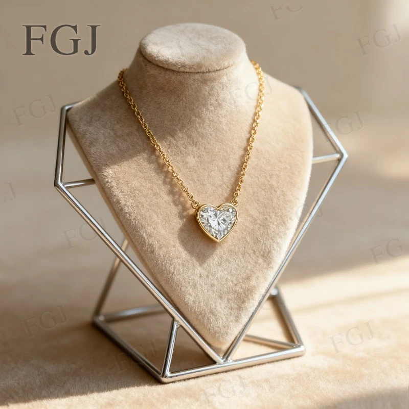 Custom Pendant Necklace 925 Sterling Silver Moissanite Lab Diamond Round Oval Pear Heart 10K/14K/18K Gold Fine Jewelry For Women
Custom Pendant Necklace 925 Sterling Silver Moissanite Lab Diamond Round Oval Pear Heart 10K/14K/18K Gold Fine Jewelry For Women