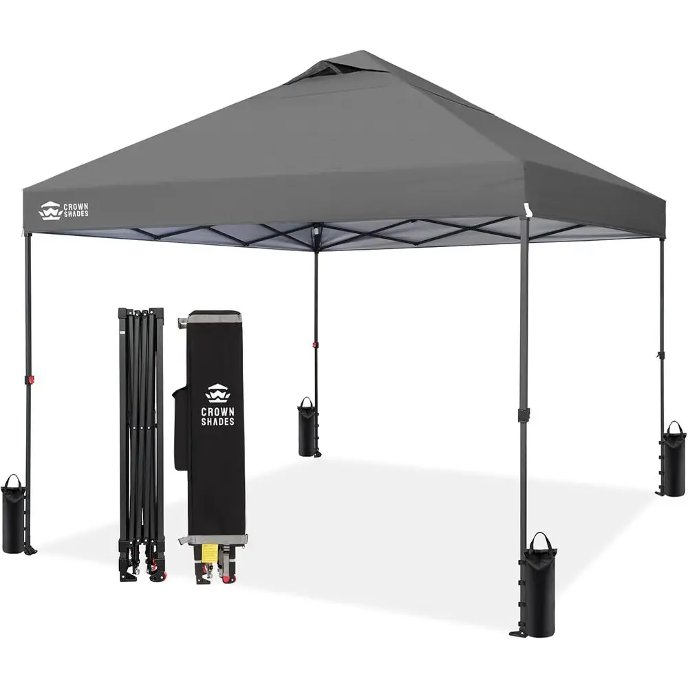 10x10 FT Pop Up Canopy Tent Patented Center Lock One Push Instant Outdoor Beach Canopy STO‑N‑GO Bag 8 Stakes 4 Sand Bags Grid Grey
10x10 FT Pop Up Canopy Tent Patented Center Lock One Push Instant Outdoor Beach Canopy STO‑N‑GO Bag 8 Stakes 4 Sand Bags Grid Grey