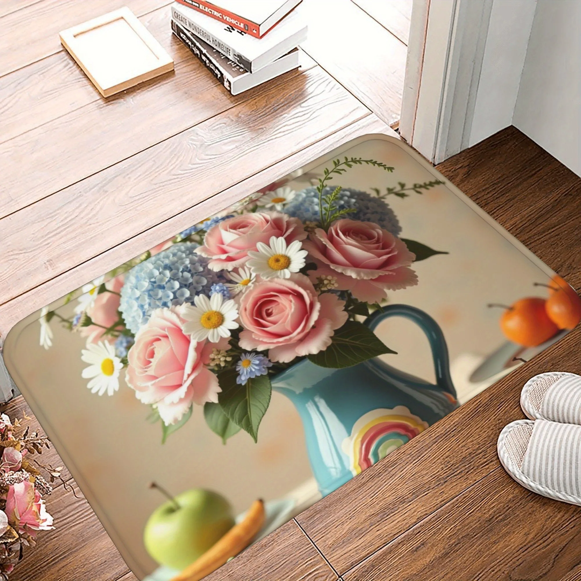 1PC Pitdher & Floral Pattern Kitchen Rug Non-Slip Door Mat Pop design Bathroom Rug Bath Mat Carpet for Home Sink Laundry Decor
1PC Pitdher & Floral Pattern Kitchen Rug Non-Slip Door Mat Pop design Bathroom Rug Bath Mat Carpet for Home Sink Laundry Decor