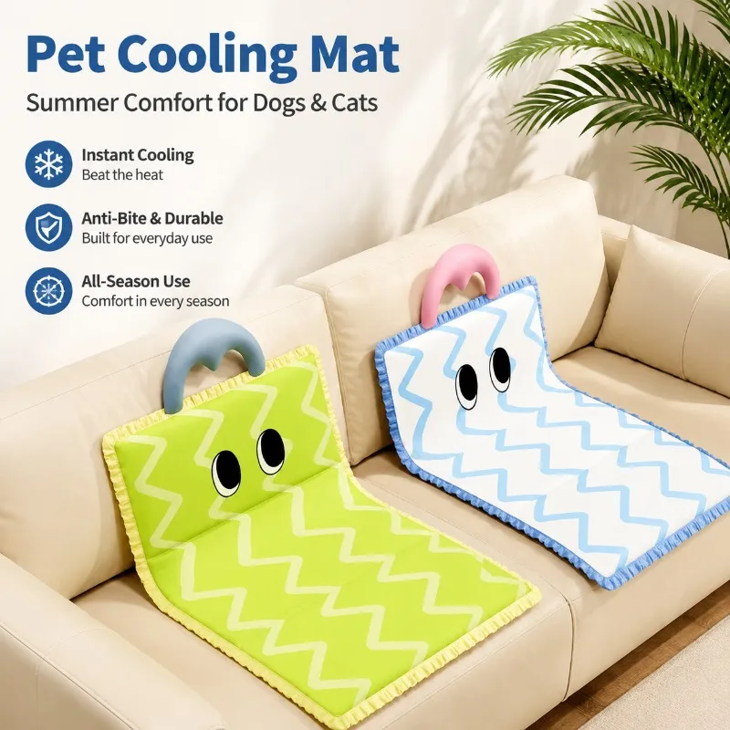 All Season Pet Cooling Mat Summer Ice Sleeping Pad Scratch Resistant Breathable Rest Cushion Comfortable Sleeping Bed for Dog
All Season Pet Cooling Mat Summer Ice Sleeping Pad Scratch Resistant Breathable Rest Cushion Comfortable Sleeping Bed for Dog