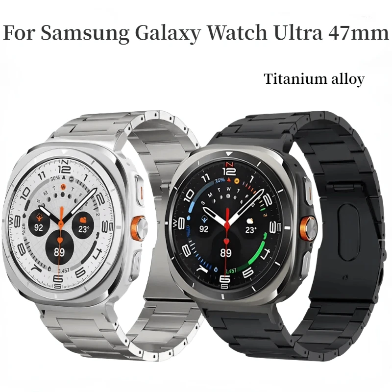 Ремешок титановый для Samsung Galaxy Watch Ultra 47 мм, удобный браслет для Samsung Galaxy Watch Ultra 47 мм
Ремешок титановый для Samsung Galaxy Watch Ultra 47 мм, удобный браслет для Samsung Galaxy Watch Ultra 47 мм