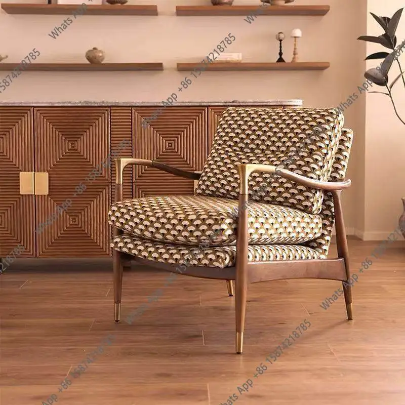 Medieval style solid wood leisure chair living room balcony sofa chair retro style single designer comfortable
Medieval style solid wood leisure chair living room balcony sofa chair retro style single designer comfortable