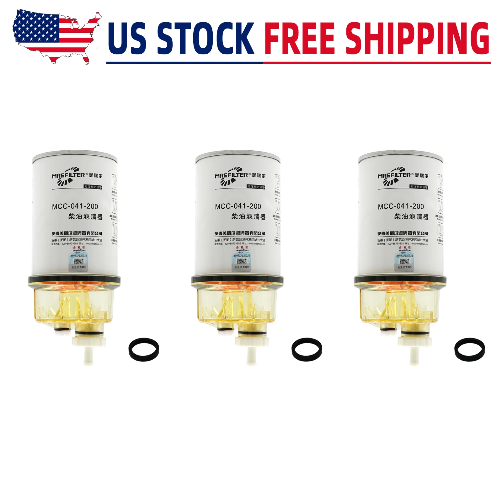 FS1242 Fuel Water Separator Filter Replace for 3355903 FS1015 FS1015B 95242 31701062 86242 BF1249-O WK940/36X 33242 P551864 6003113610 Compatible with Freightliner 2001-2010(Pack of 3)
FS1242 Fuel Water Separator Filter Replace for 3355903 FS1015 FS1015B 95242 31701062 86242 BF1249-O WK940/36X 33242 P551864 6003113610 Compatible with Freightliner 2001-2010(Pack of 3)