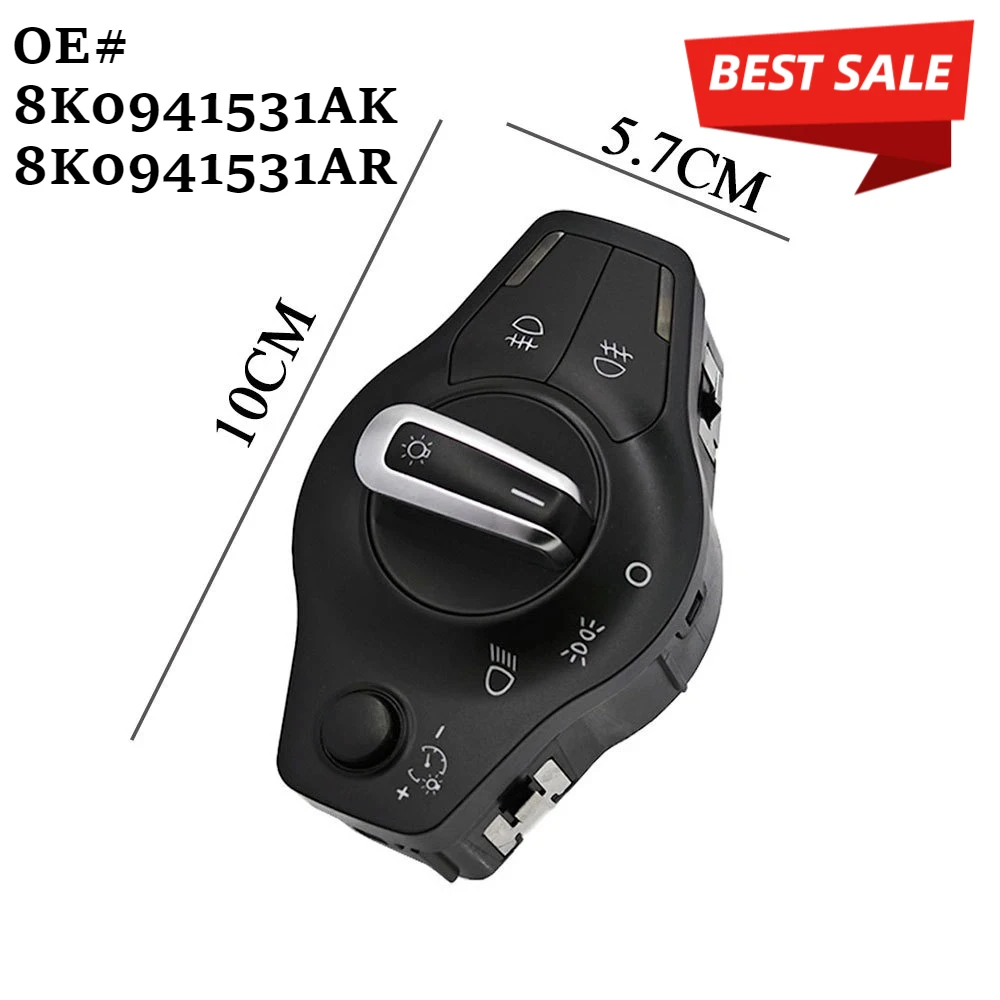 Chrome Headlight Fog Light Switch Control for Audi A4 B8 S4 QUATTRO A5 S5 Q5 2009-2012 8K0941531AK 8K0941531AR Car Accessories
Chrome Headlight Fog Light Switch Control for Audi A4 B8 S4 QUATTRO A5 S5 Q5 2009-2012 8K0941531AK 8K0941531AR Car Accessories