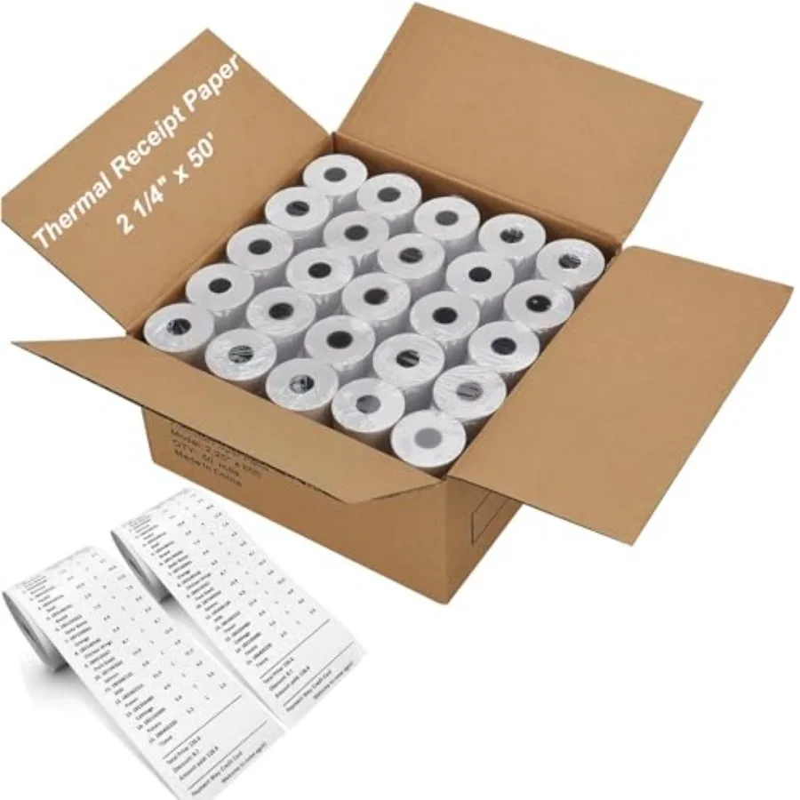 2 1/4''x'Thermal Receipt Paper for POS and Cash Register
2 1/4''x'Thermal Receipt Paper for POS and Cash Register