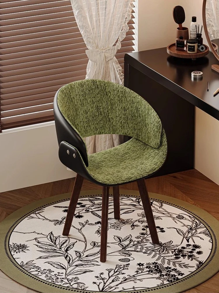 Medieval Style Vanity Chair Solid Wood Bedroom Chair Rotatable Advanced Retro Furniture Dining Chair
Medieval Style Vanity Chair Solid Wood Bedroom Chair Rotatable Advanced Retro Furniture Dining Chair