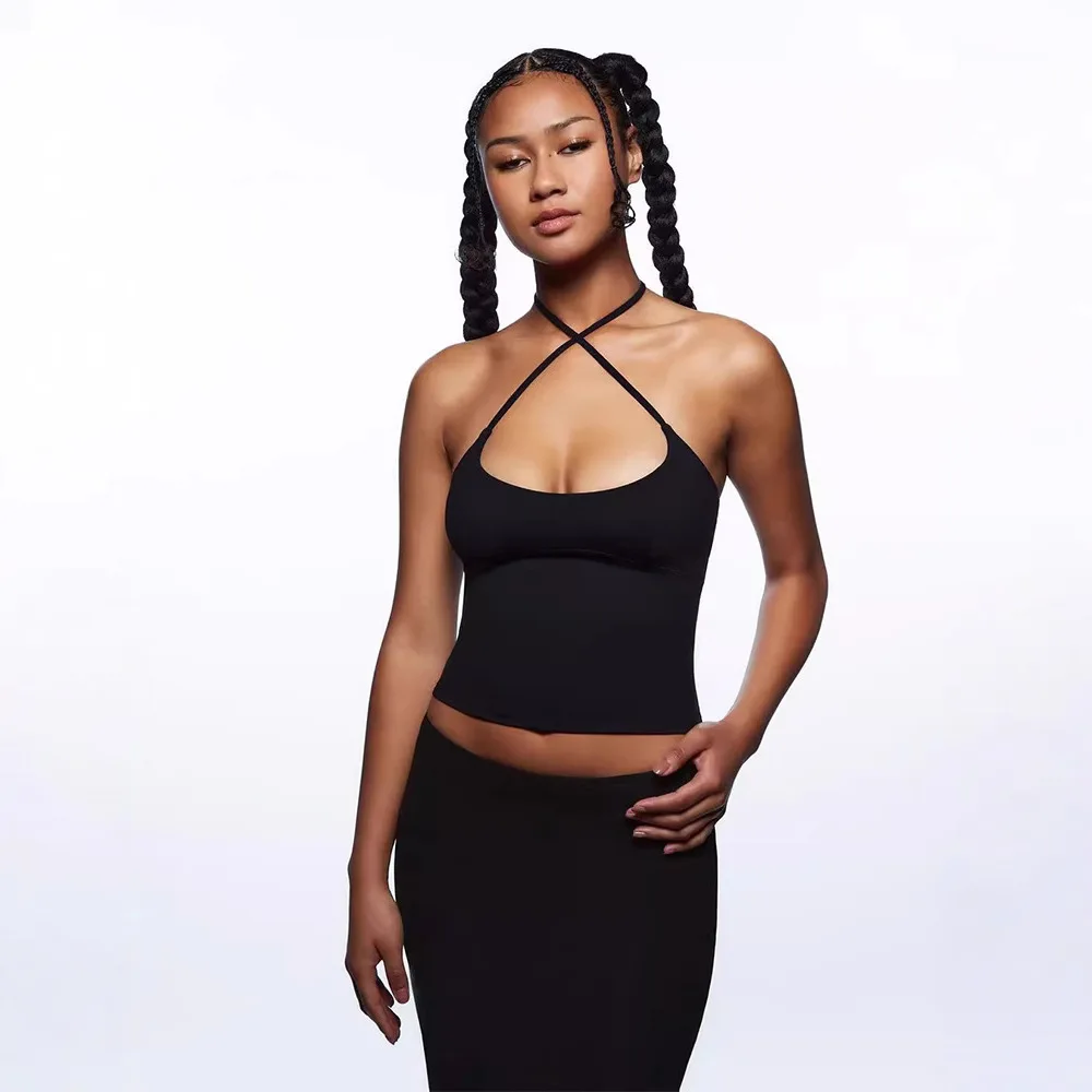 2025 Tank Spice Girls Sexy Pure Desire Suspender Strap Straps Beaded Embellished Hanging Neck Niche Design Backless
2025 Tank Spice Girls Sexy Pure Desire Suspender Strap Straps Beaded Embellished Hanging Neck Niche Design Backless