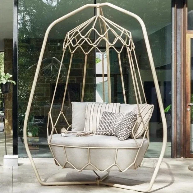 Furniture Patio Swing Garden Rope Hotel Leisure Hammock Swings Garden Swing Chair New Style Outdoor Metal Modern
Furniture Patio Swing Garden Rope Hotel Leisure Hammock Swings Garden Swing Chair New Style Outdoor Metal Modern