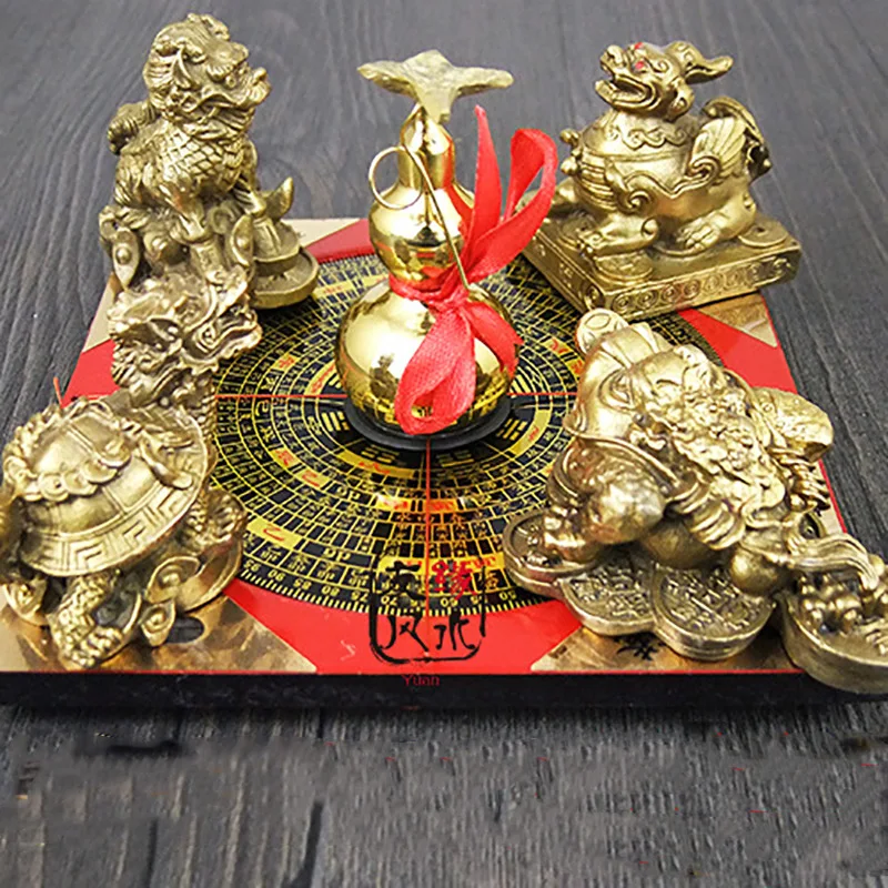 Brass Gourd Dragon Turtle Golden Toad Pixiu Compass Unicorn Brass Five Elements Array Copper Pixiu Ornament Five Elements Wealth
Brass Gourd Dragon Turtle Golden Toad Pixiu Compass Unicorn Brass Five Elements Array Copper Pixiu Ornament Five Elements Wealth