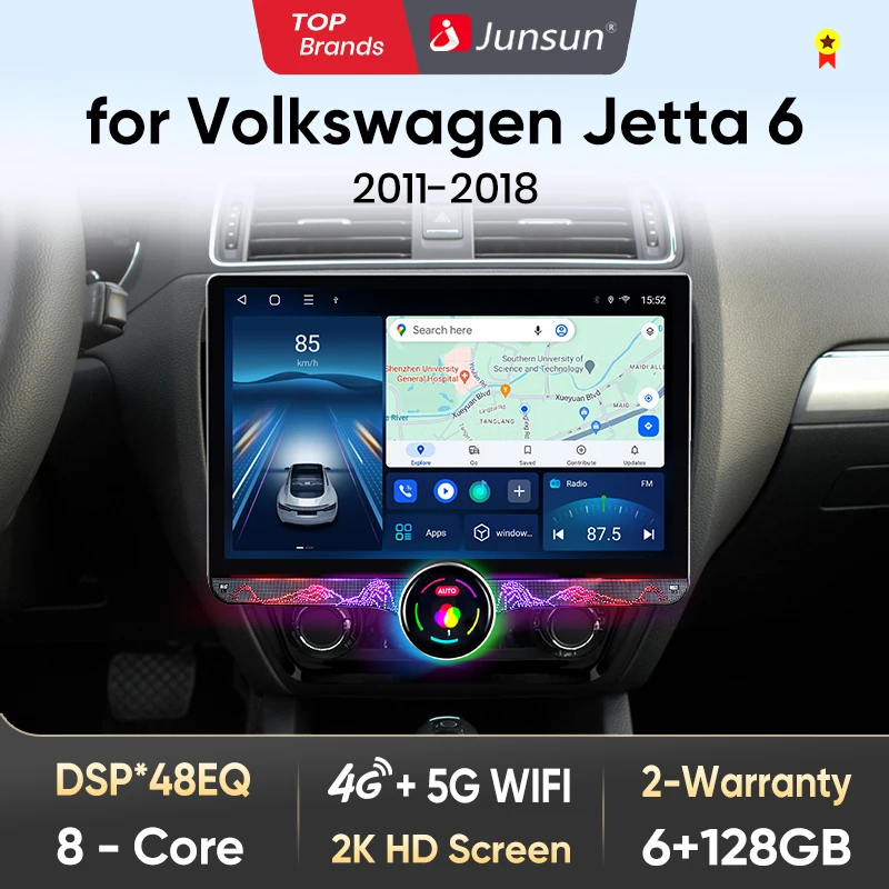 Junsun V1 AI Voice Wireless CarPlay Android Auto Radio for VW Volkswagen Jetta 6 2011-2018 4G Car Multimedia GPS 2din autoradio
Junsun V1 AI Voice Wireless CarPlay Android Auto Radio for VW Volkswagen Jetta 6 2011-2018 4G Car Multimedia GPS 2din autoradio