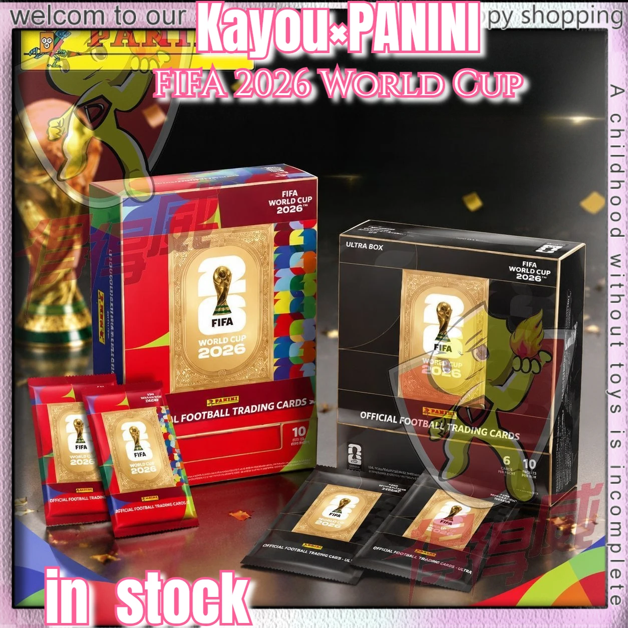Genuine Kayou×PANINI 2026 Football Star Cards Blind Box Football Star Peripherals Trading Card Souvenir Collectible Gifts
Genuine Kayou×PANINI 2026 Football Star Cards Blind Box Football Star Peripherals Trading Card Souvenir Collectible Gifts