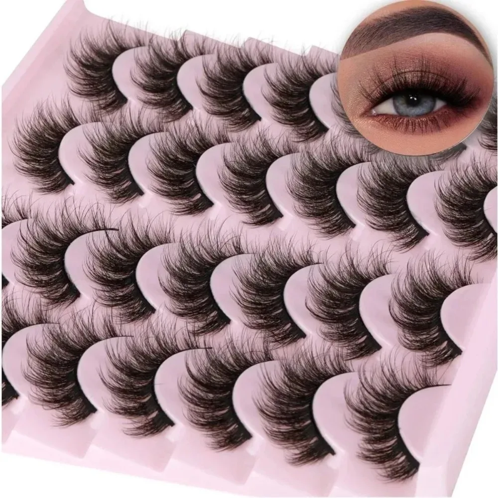 New 5D Volume 16mm 14 Pairs Wispy Lashes Fluffy Eye Lashes Natural Look Fake Eyelashes Pack By TNFVLONEINS Fake Real Eyelashes
New 5D Volume 16mm 14 Pairs Wispy Lashes Fluffy Eye Lashes Natural Look Fake Eyelashes Pack By TNFVLONEINS Fake Real Eyelashes